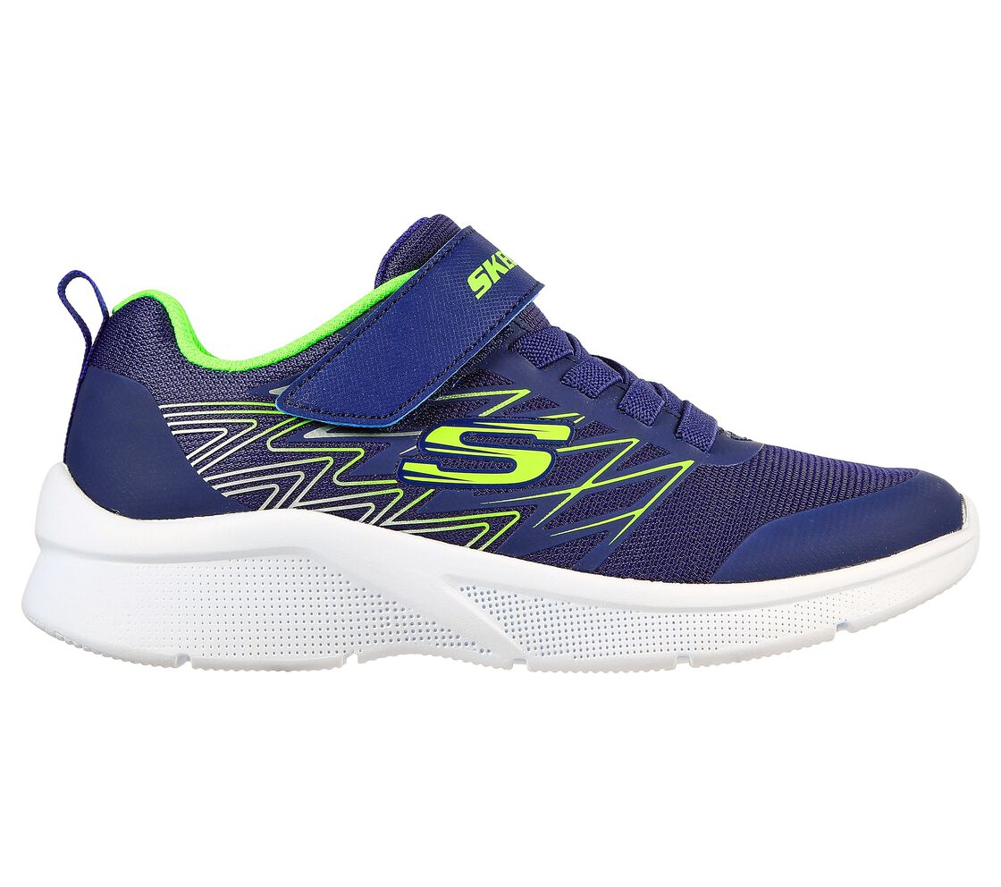 Skechers Microspec - Texlor -Navy/Lime - Image 5