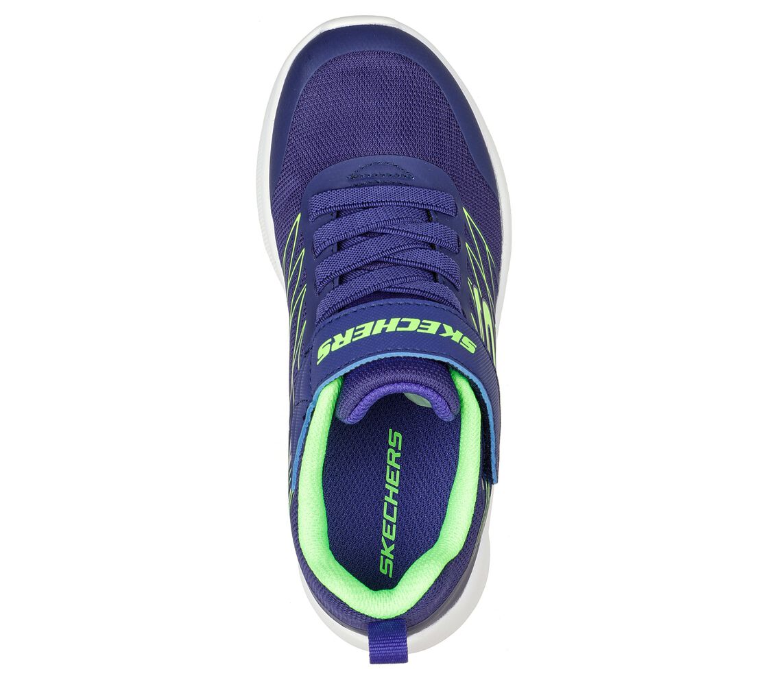Skechers Microspec - Texlor -Navy/Lime - Image 2