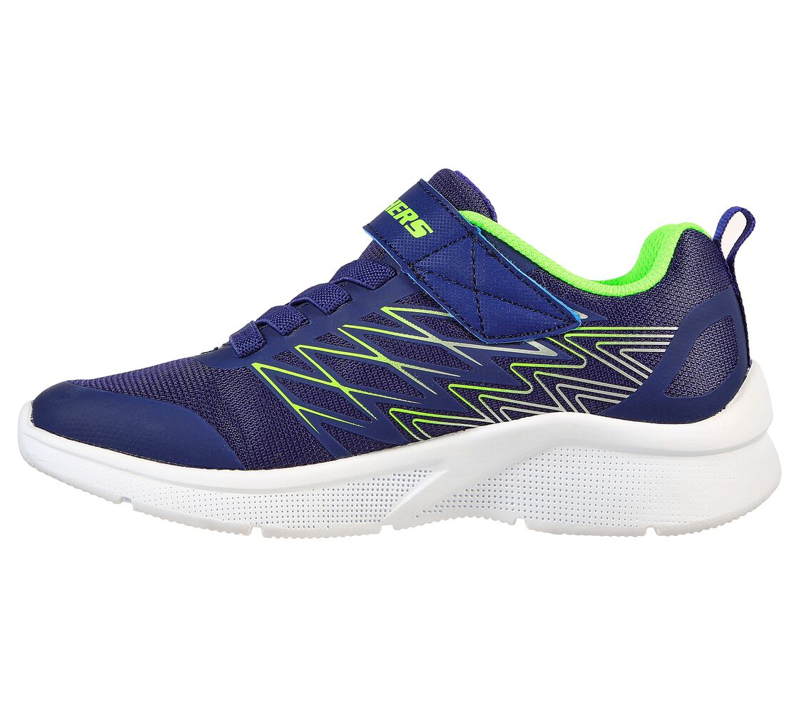 Skechers Microspec - Texlor -Navy/Lime - Image 4