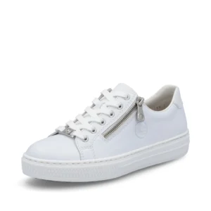 Rieker White Zip/lace shoes L59L1-83