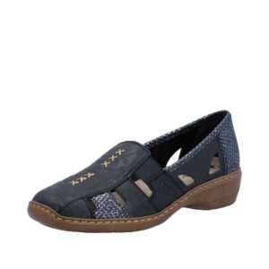 Rieker Slip on shoes 41385 in blue