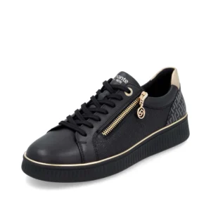 Remonte Black Zip/lace shoes D2E00-03