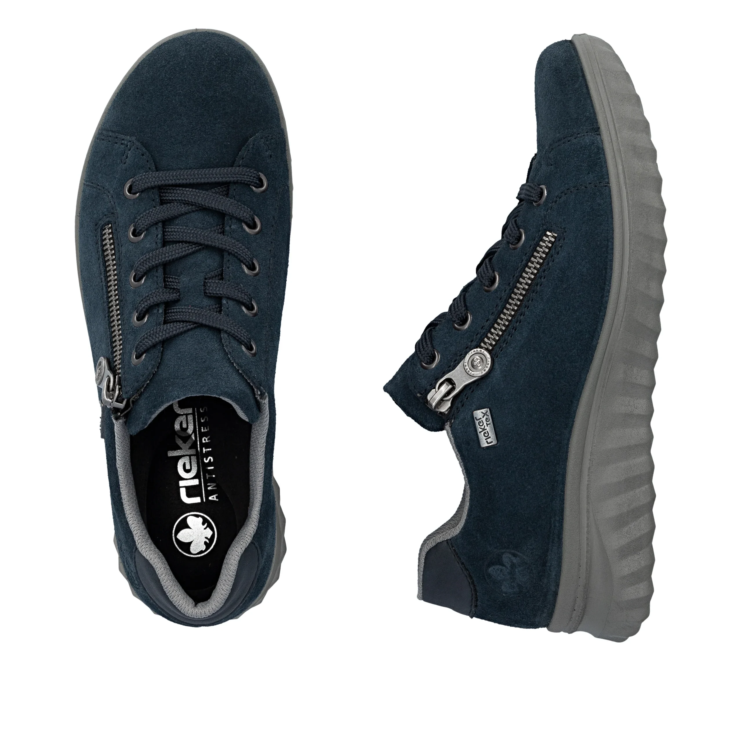 Rieker ladies blue waterproof shoes 59000-14 - Image 8