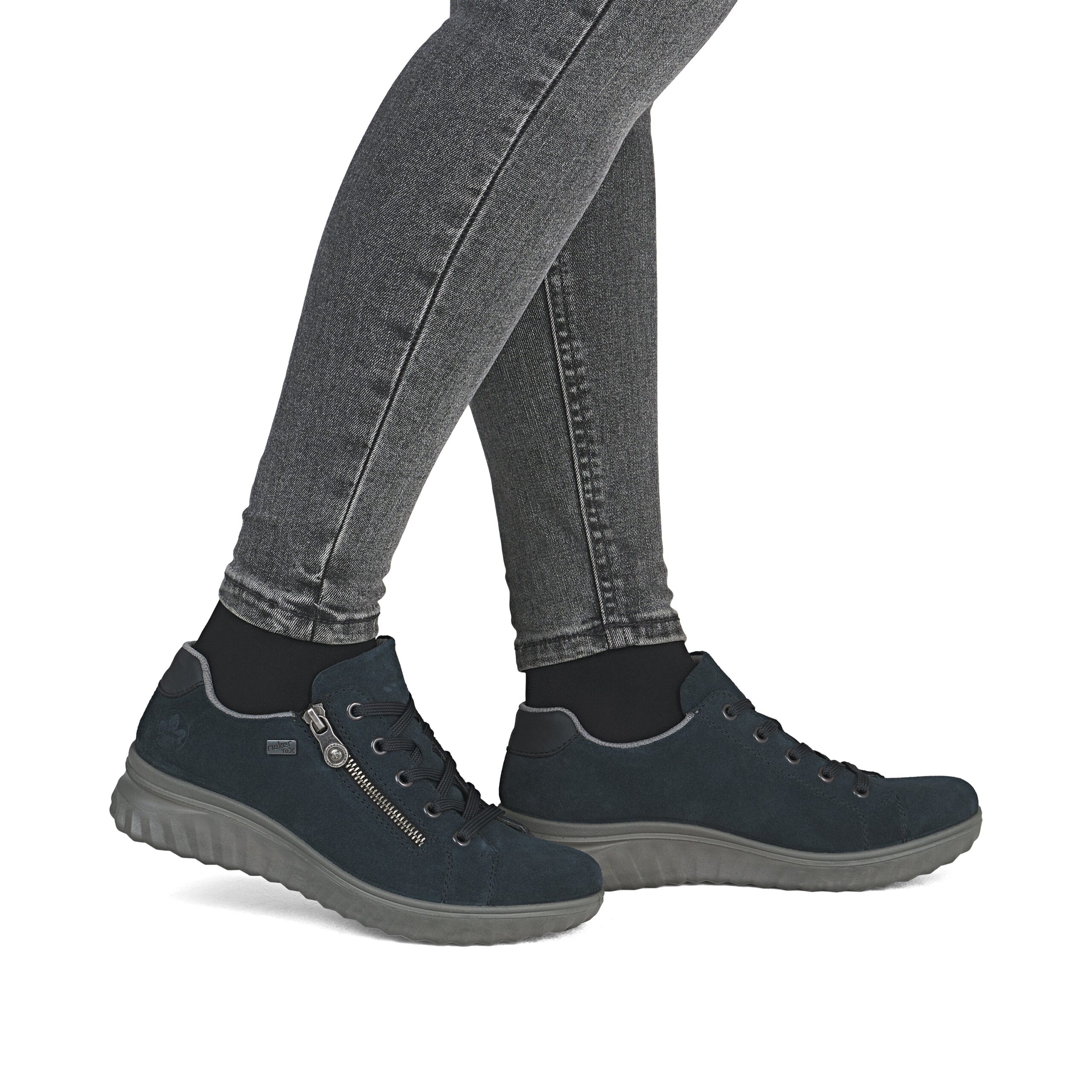 Rieker ladies blue waterproof shoes 59000-14 - Image 9