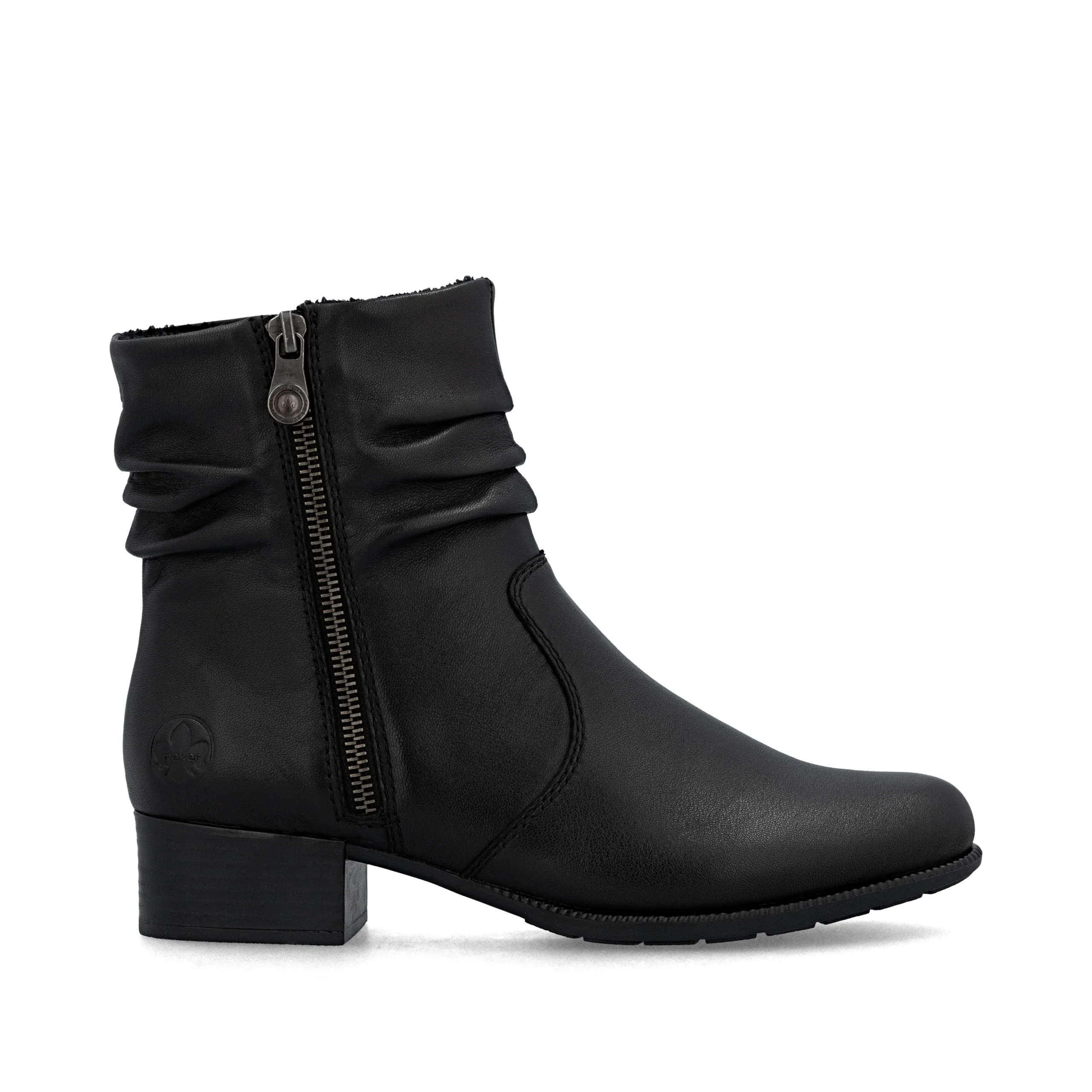 Rieker 78656-00 ladies black zip boots - Image 8